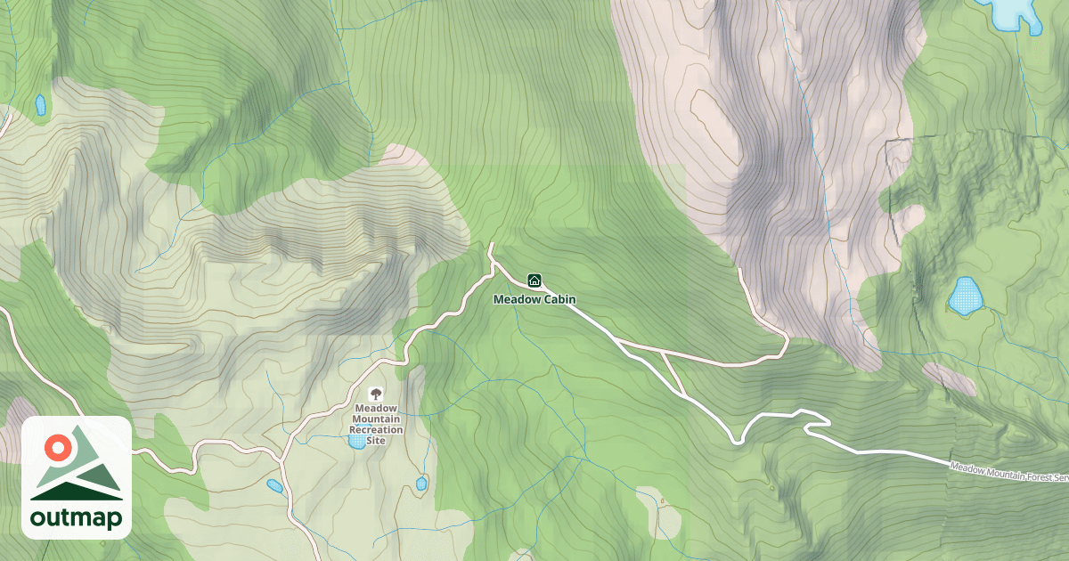 Map of Meadow Cabin