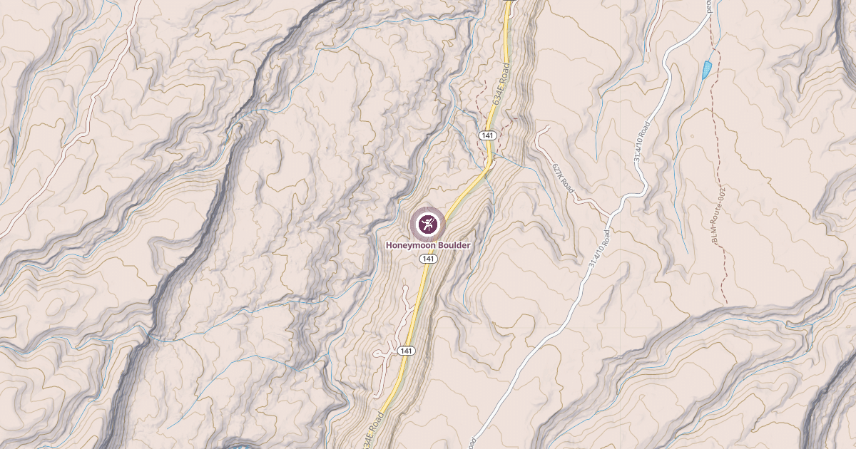 Map preview of Honeymoon Boulder