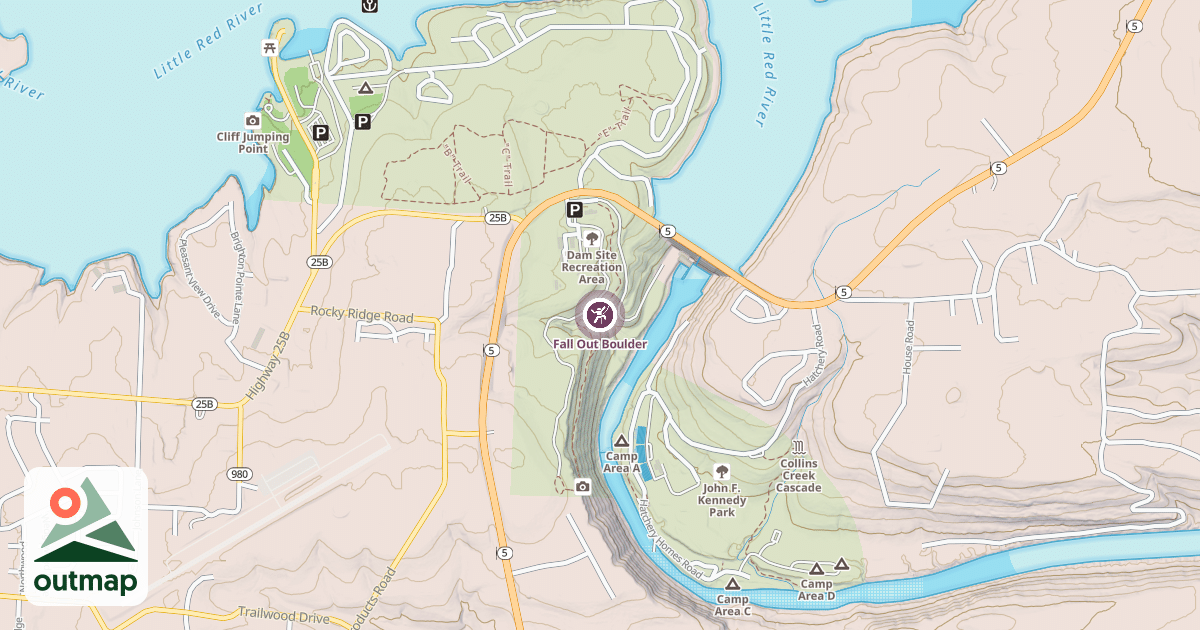 Map of Fall Out Boulder