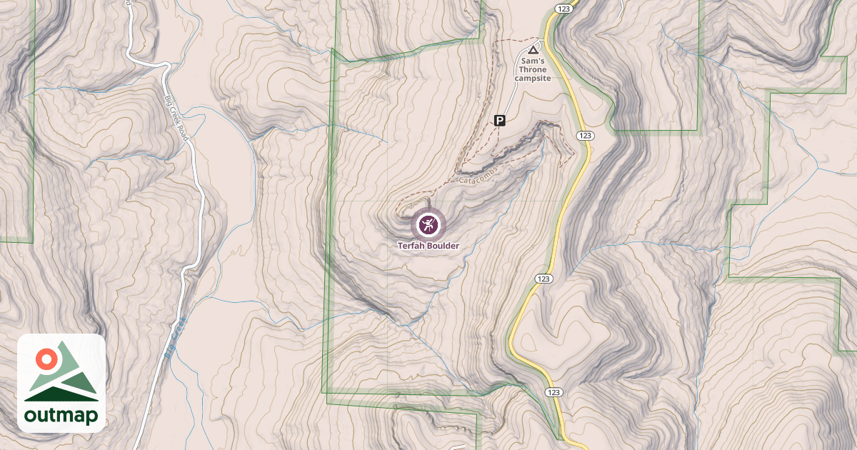 Map of Terfah Boulder