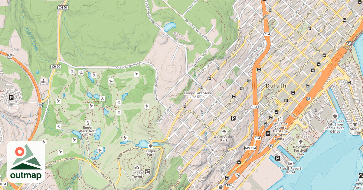 Map of Crimpy Lake Stone Suprise