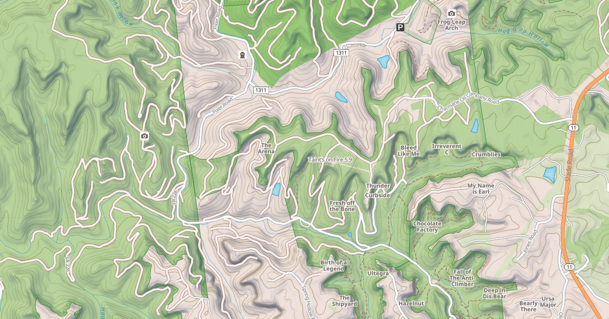 Map preview of Taint’s on Fire