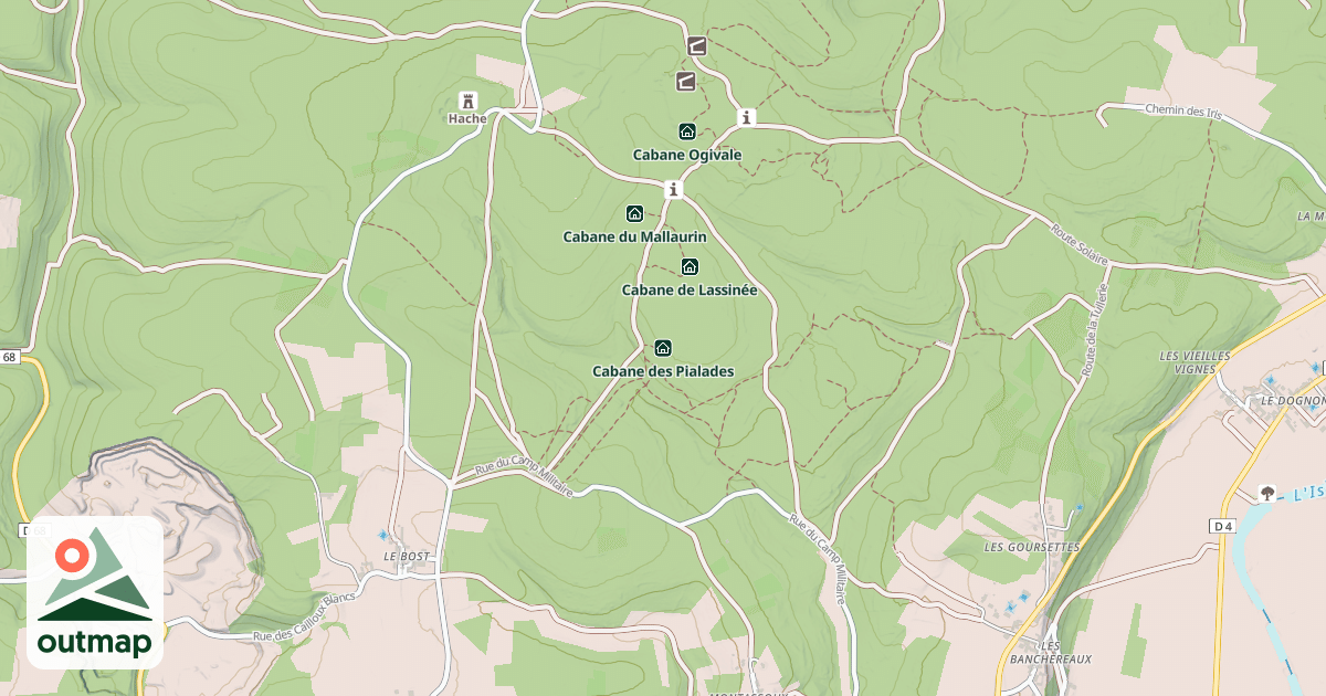 Map of Cabane des Pialades