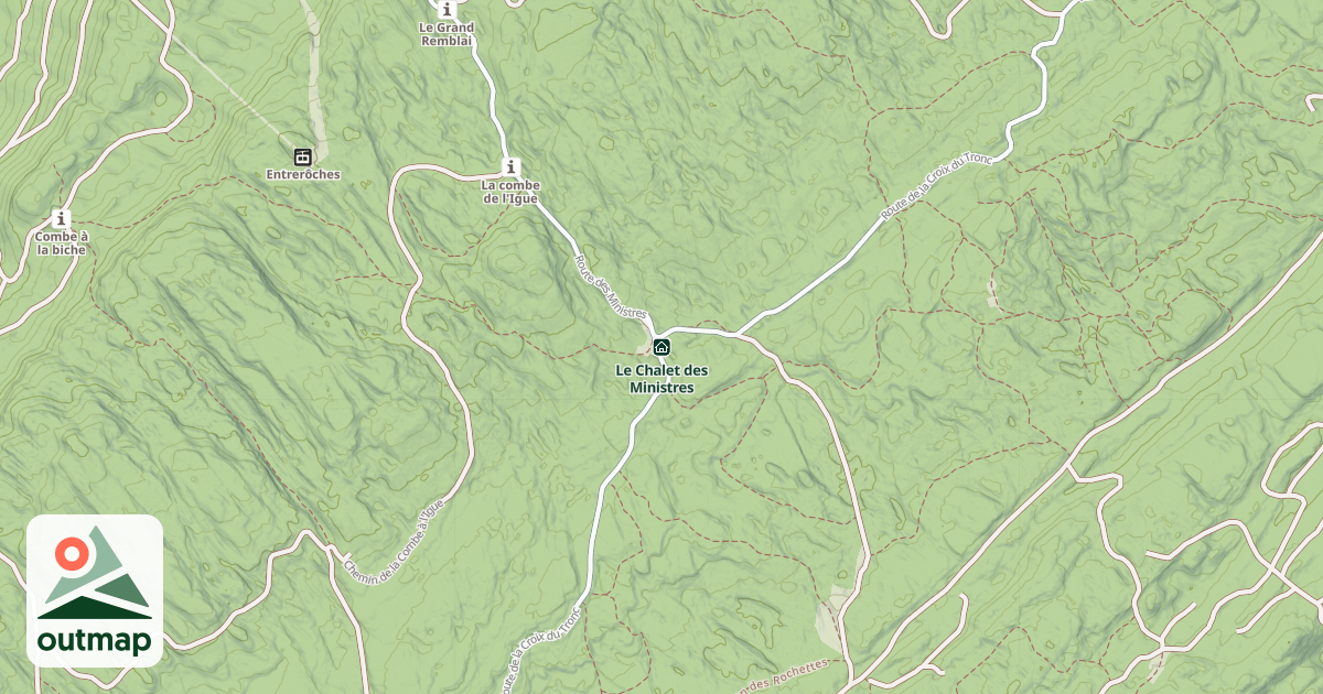 Map of Le Chalet des Ministres
