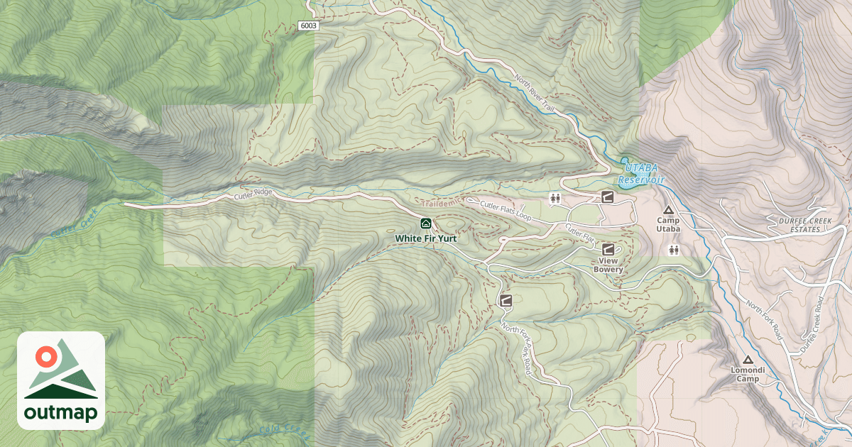 Map of White Fir Yurt