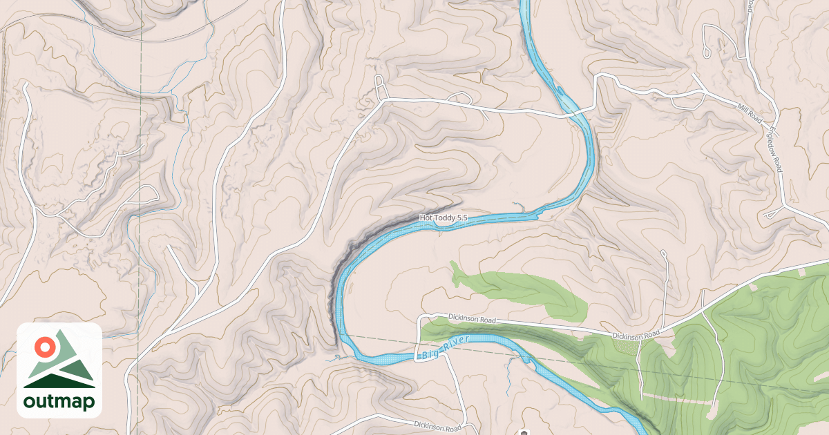 Map of Hot Toddy