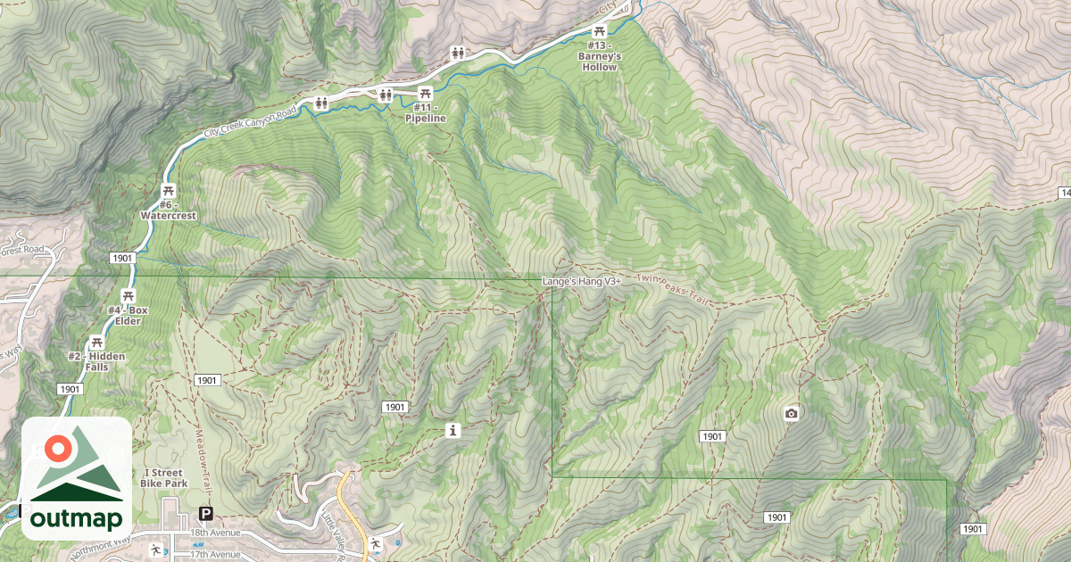 Map of Lange's Hang