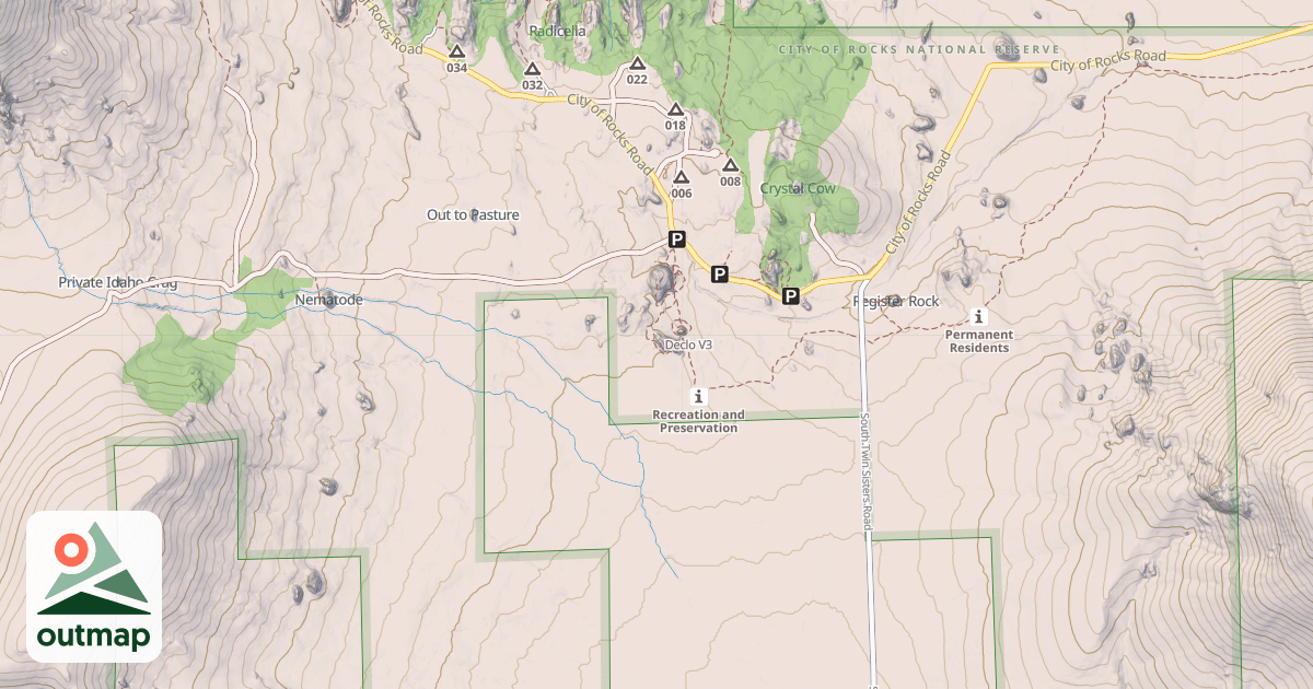 Map of Declo