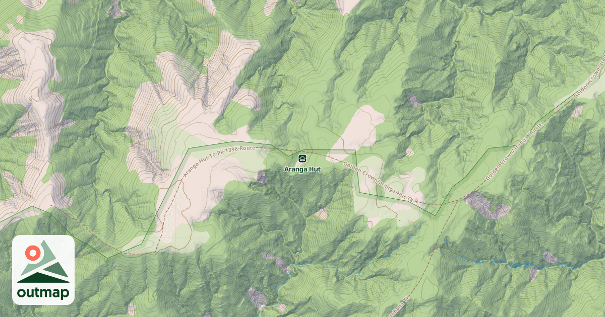 Map of Aranga Hut
