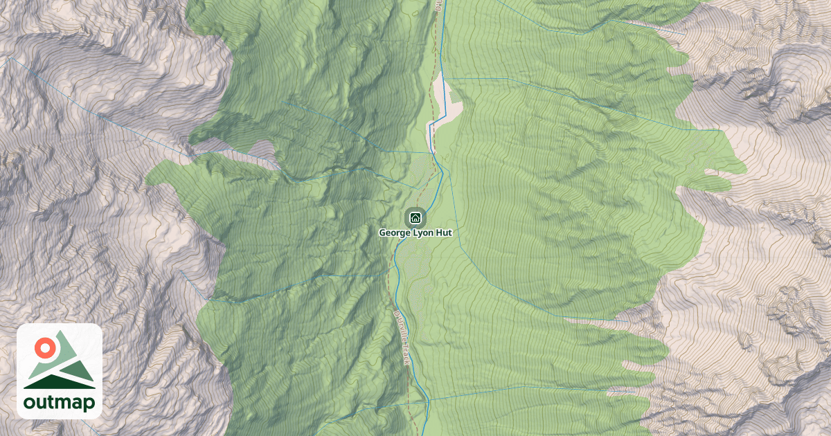 Map of George Lyon Hut