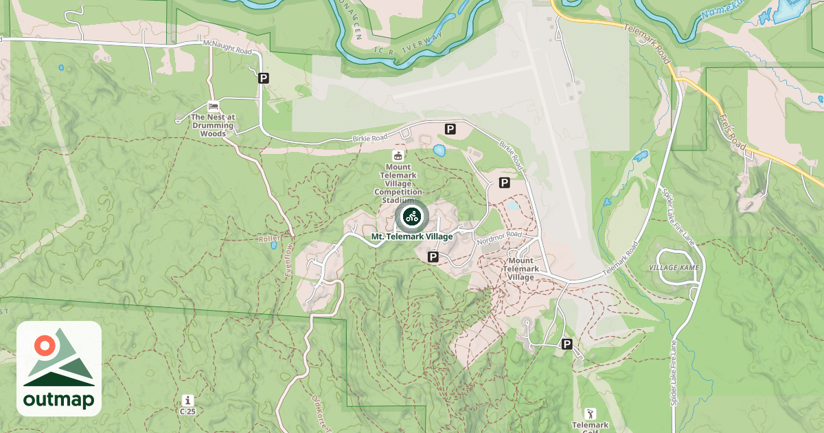 Map of Mt. Telemark Village