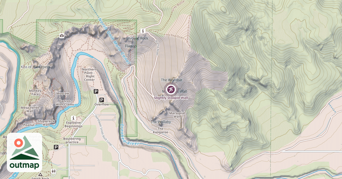 Map of Slightly Stoopid Wall