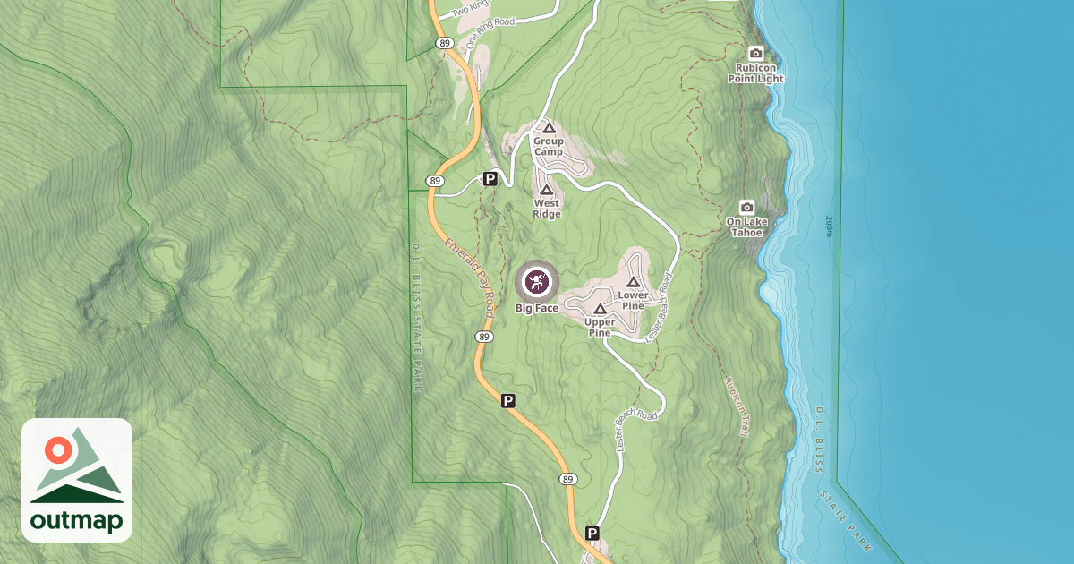 Map of Big Face