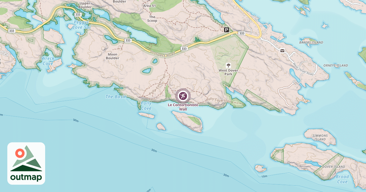 Map of Le Contortioniste Wall