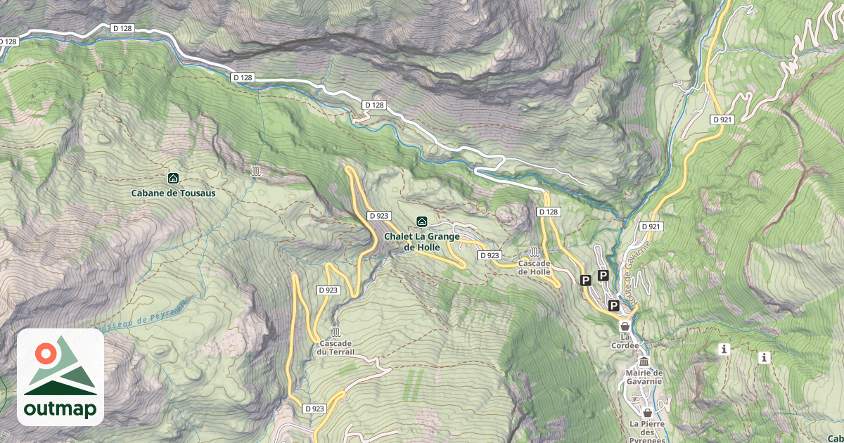 Map of Chalet La Grange de Holle
