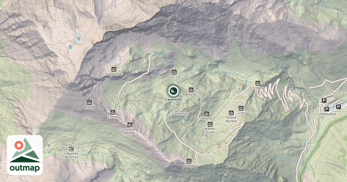 Map of Cauterets
