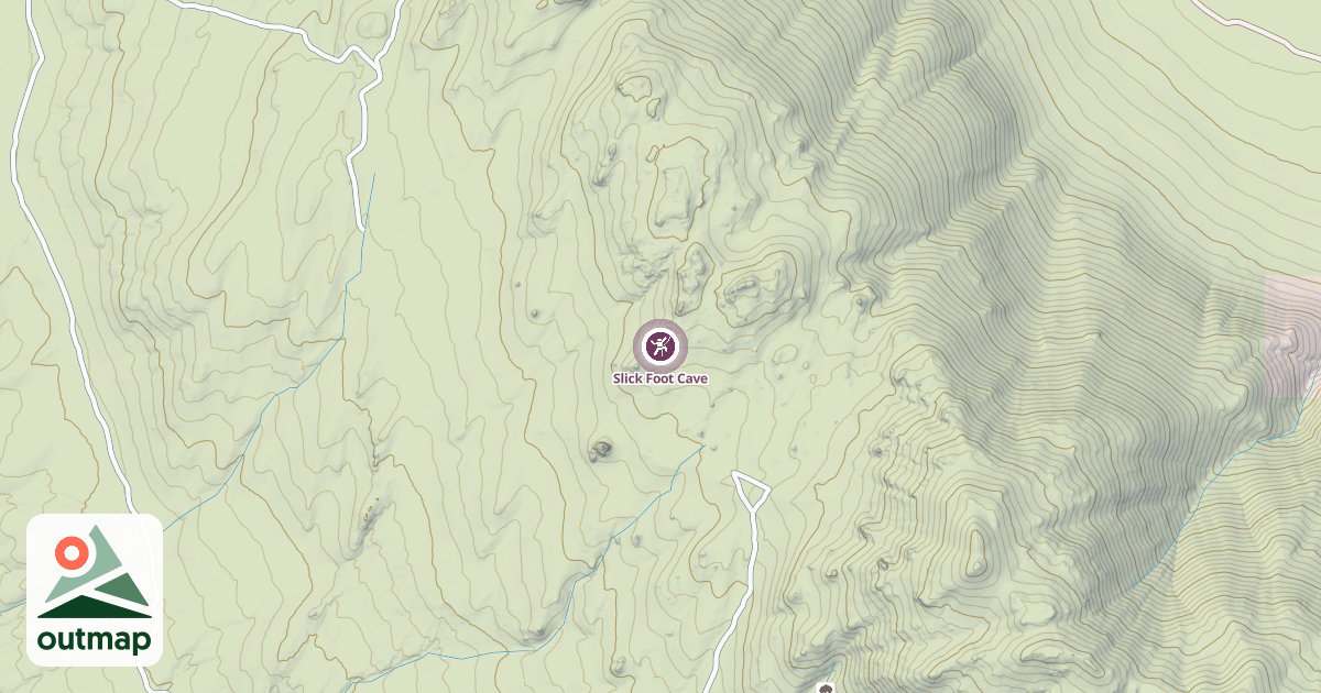 Map of Slick Foot Cave