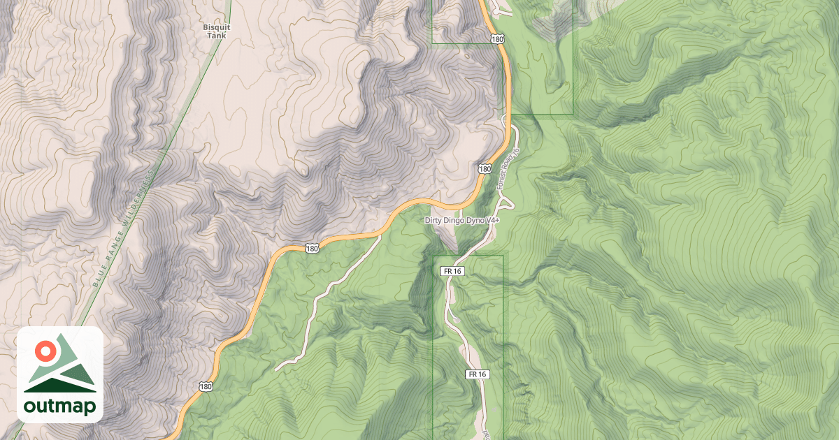 Map of Dirty Dingo Dyno