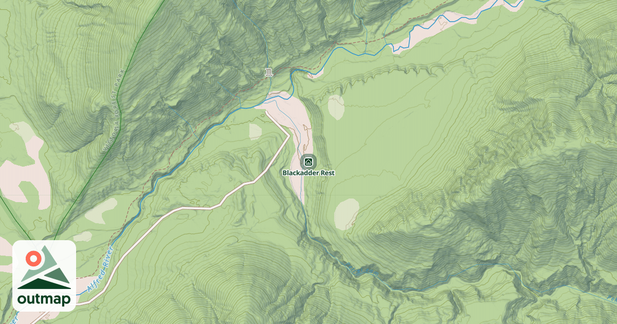 Map of Blackadder Rest