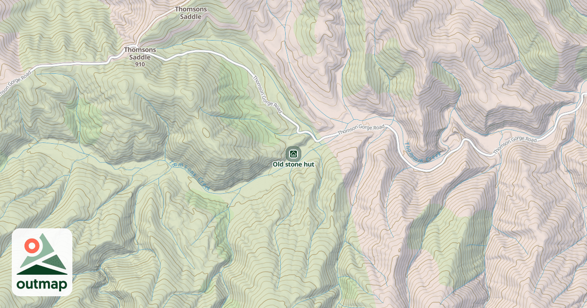 Map of Old stone hut
