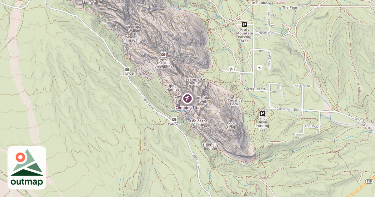 Map of Climbing Site