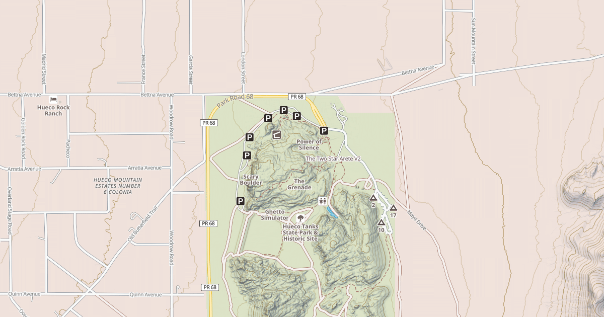 Map preview of The Two Star Arete
