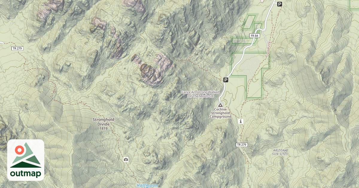 Map of Lance Armstrong Walked On The Moon