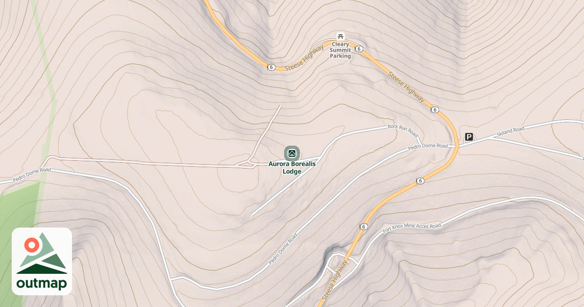 Map of Aurora Borealis Lodge