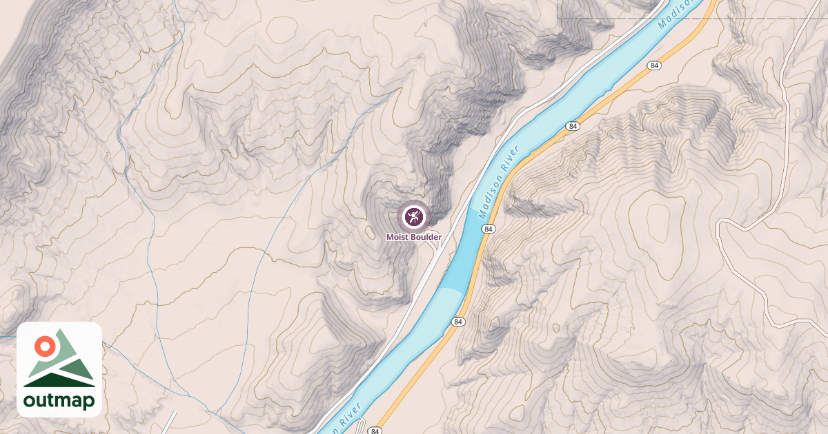 Map of Moist Boulder