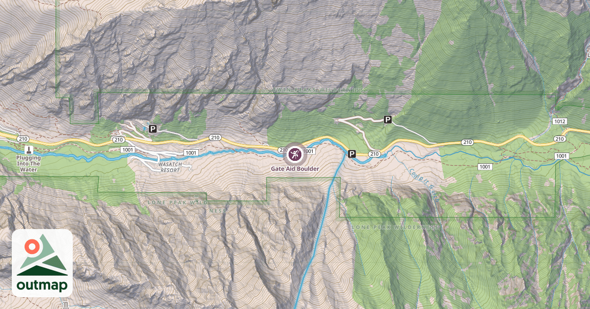 Map of Gate Aid Boulder