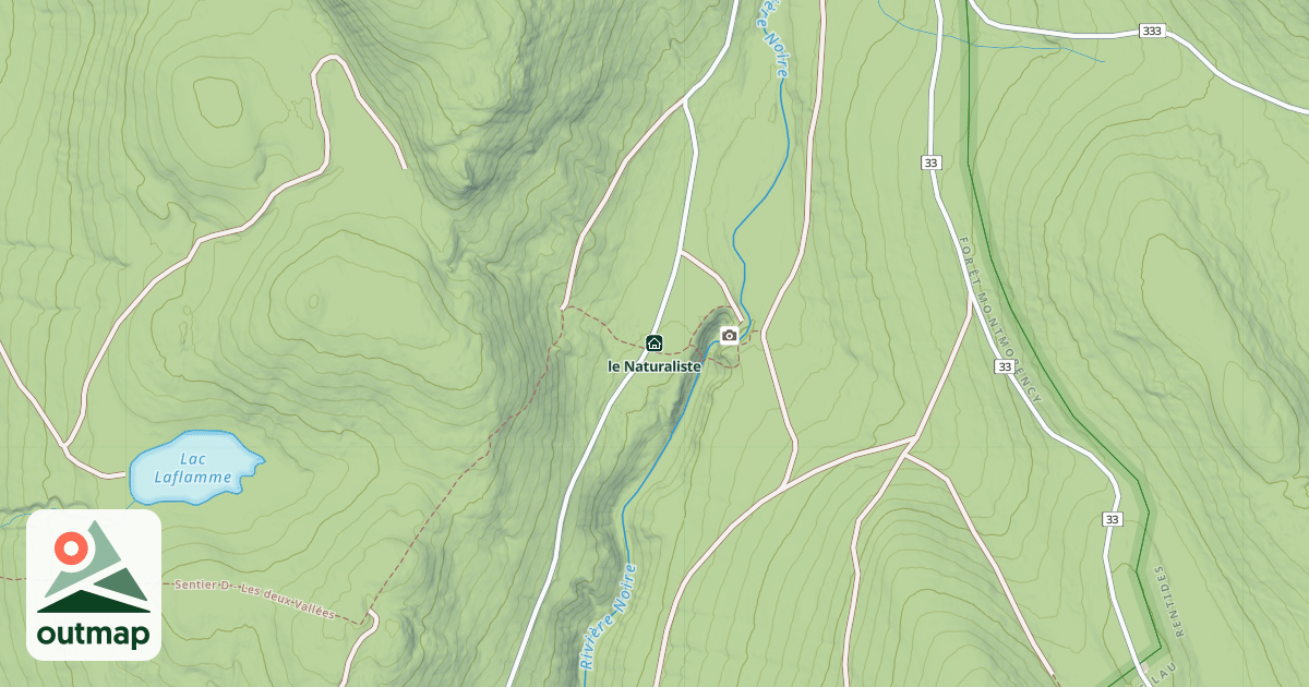 Map of le Naturaliste
