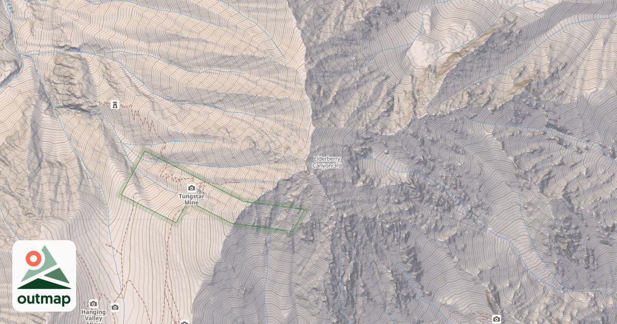 Map of Elderberry Canyon