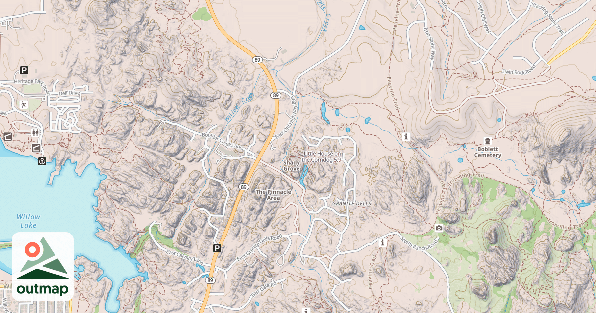 Map of Little House on the Corndog