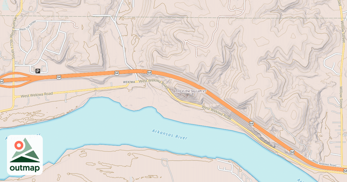 Map of Fire in the Sky Left