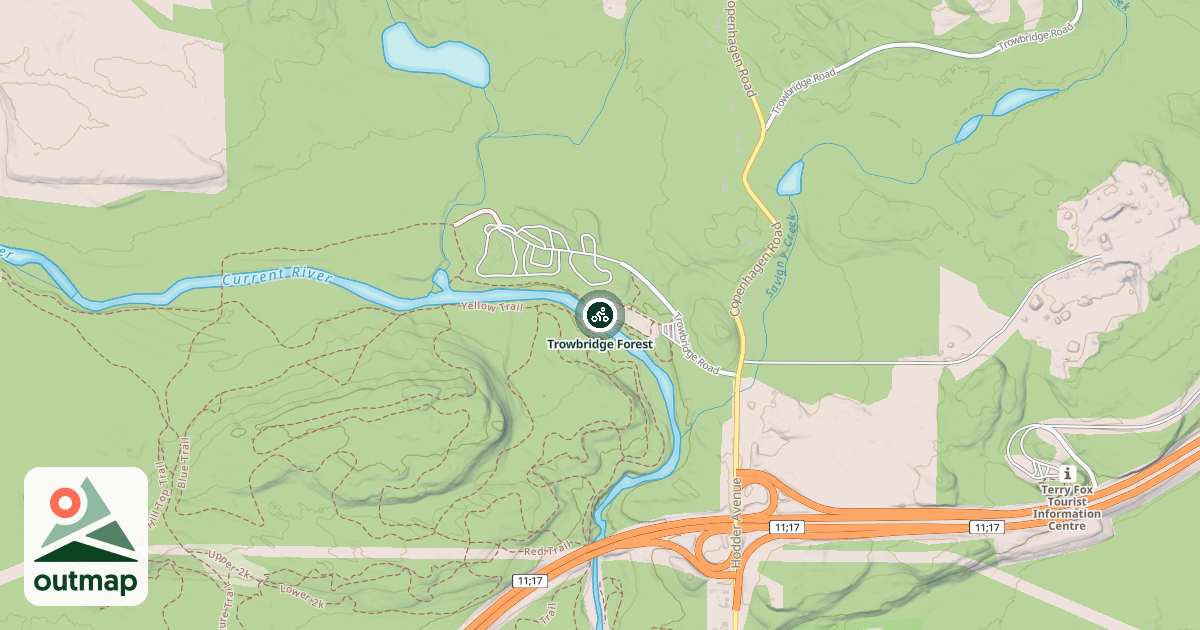 Map of Trowbridge Forest