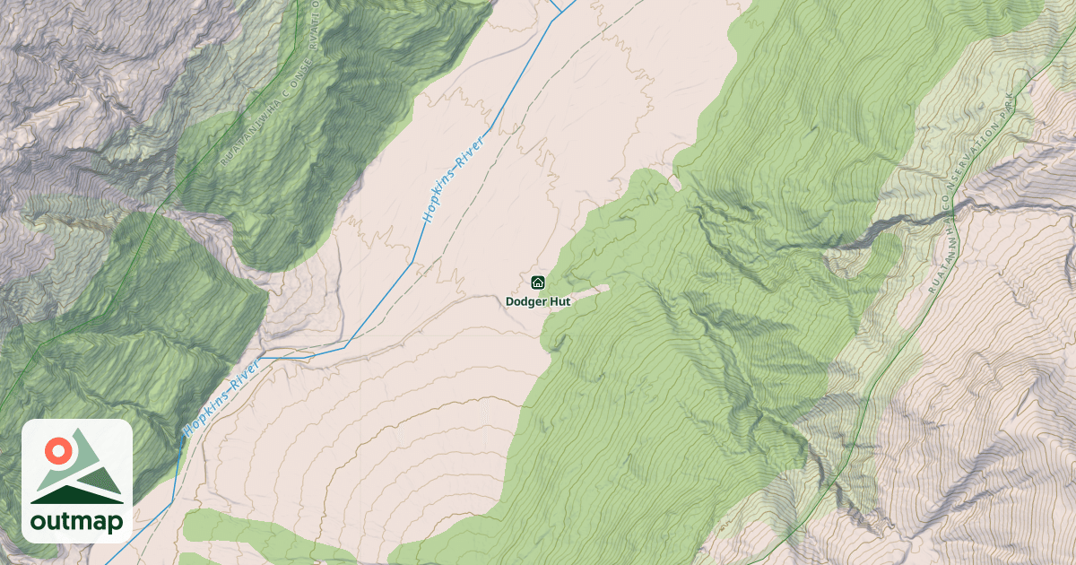 Map of Dodger Hut