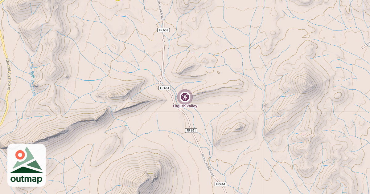 Map of English Valley