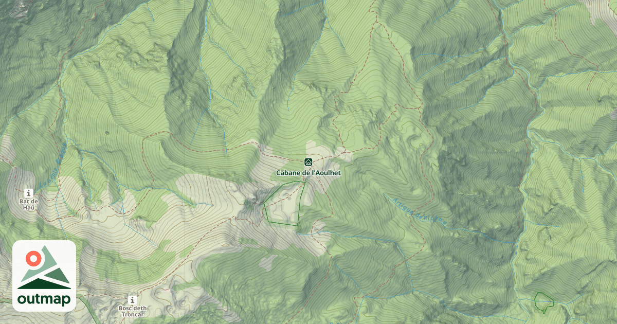 Map of Cabane de l'Aoulhet