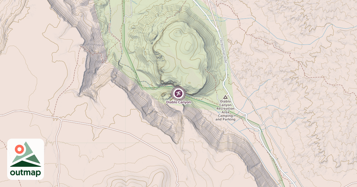 Map of Diablo Canyon