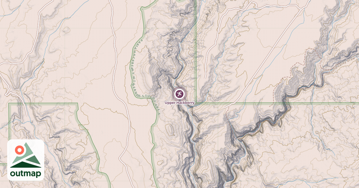 Map of Upper Hackberry