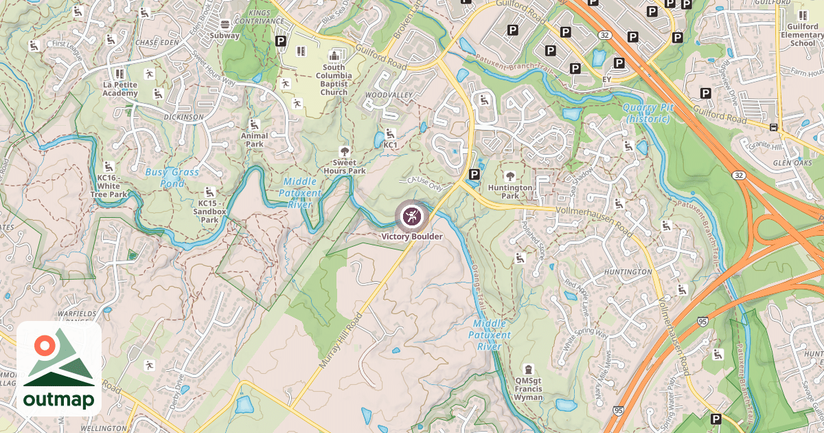 Map of Victory Boulder
