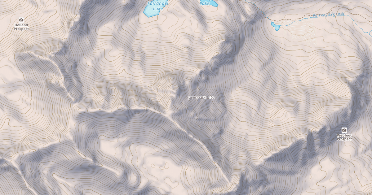 Map preview of Janes crack