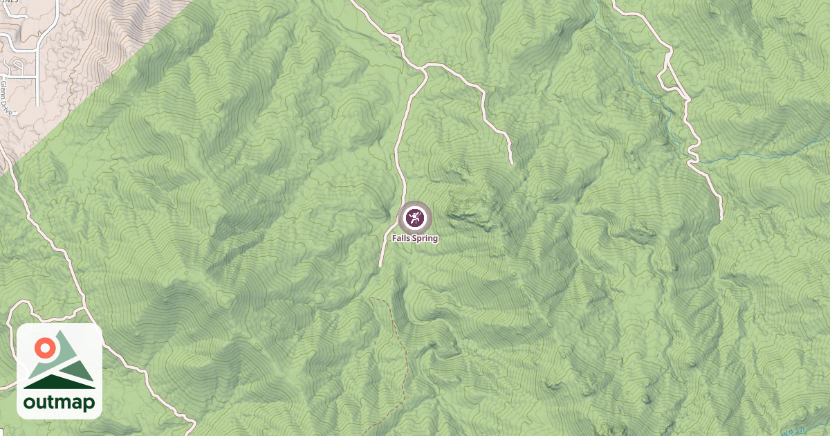 Map of Falls Spring