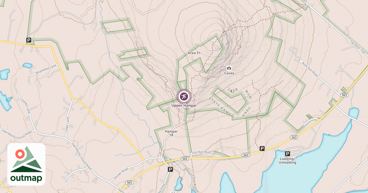 Map of Upper Hangar