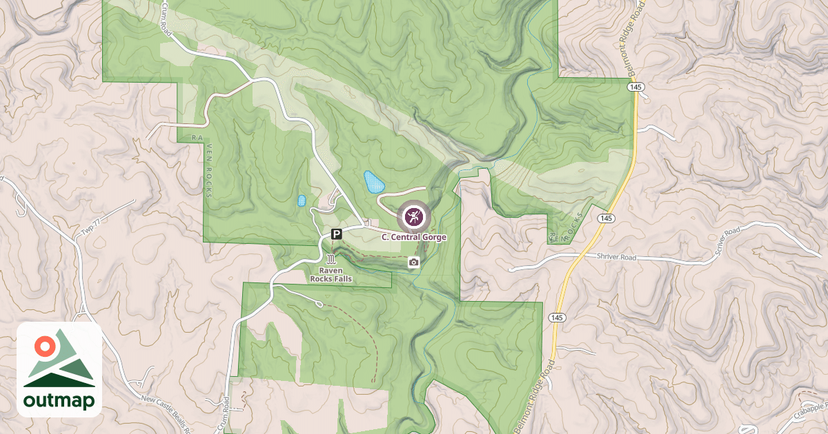 Map of C. Central Gorge
