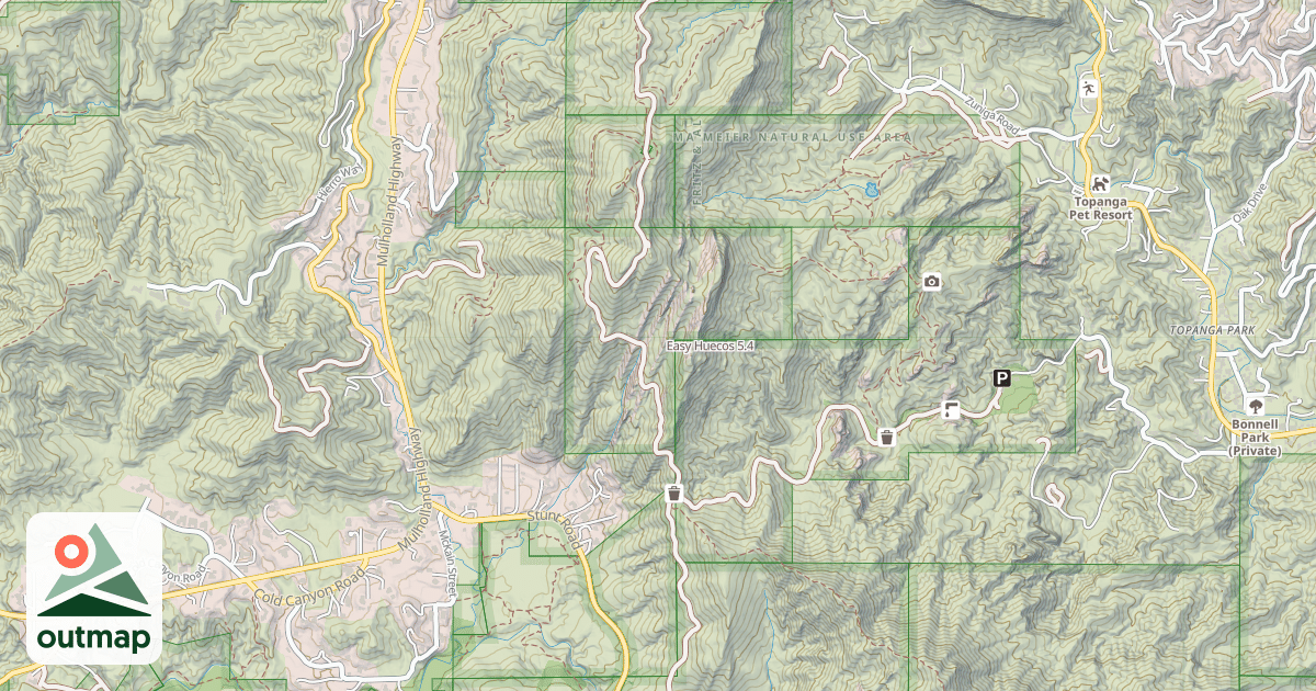 Map of Easy Huecos