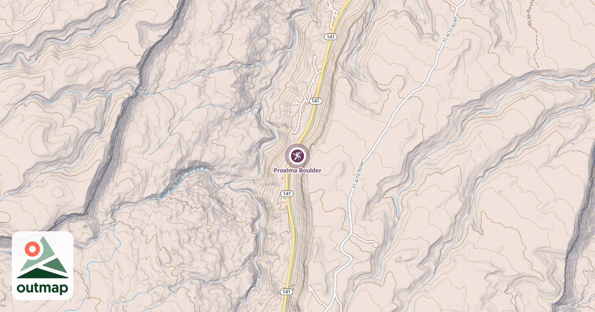 Map of Proxima Boulder
