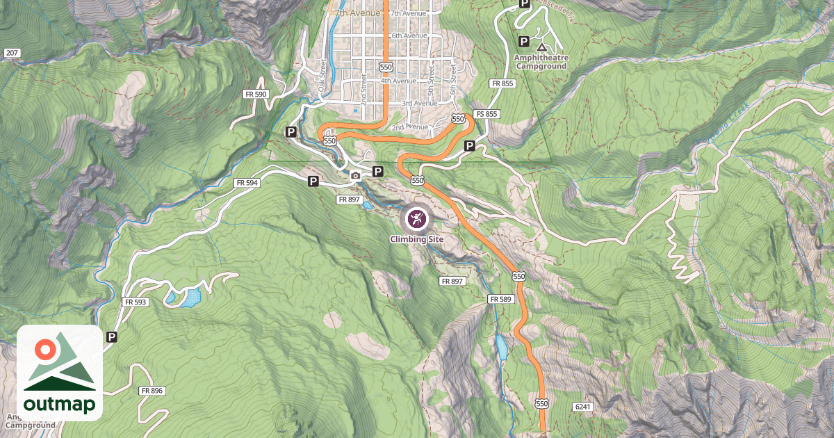 Map of Climbing Site
