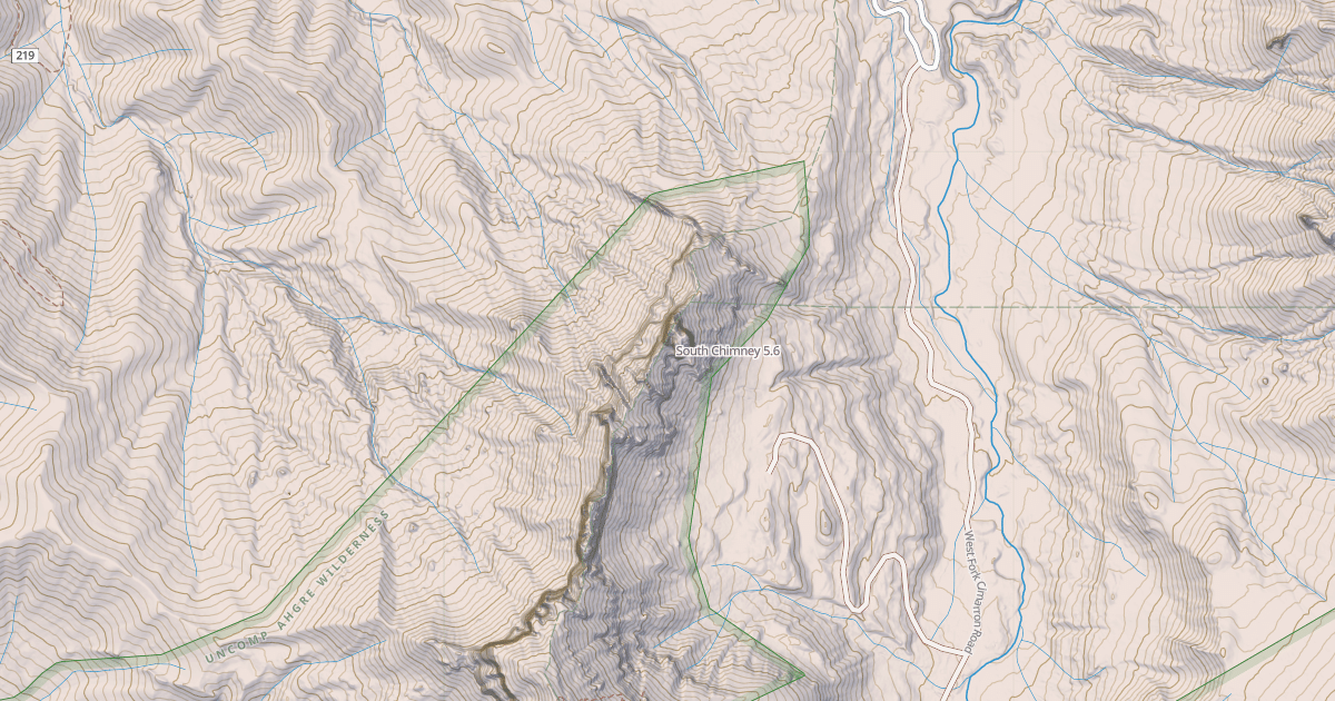 Map preview of South Chimney