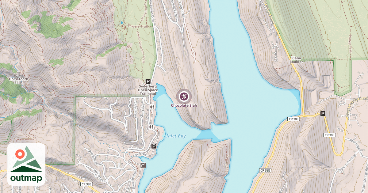 Map of Chocolate Slab